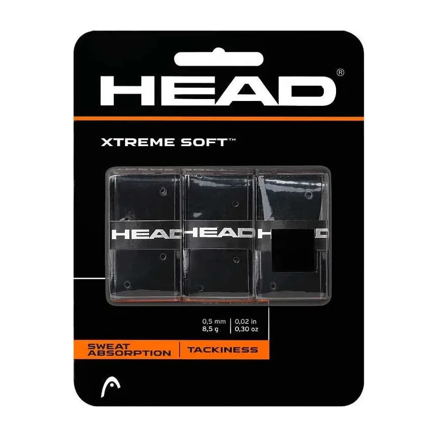 Overgrips — 3 stuks Head 3 Overgrips Xtremesoft zwart