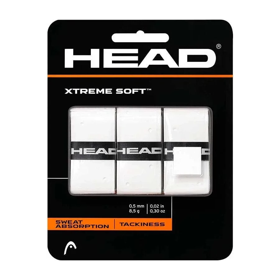 Overgrips — 3 stuks Head 3 Overgrips XtremeSoft wit