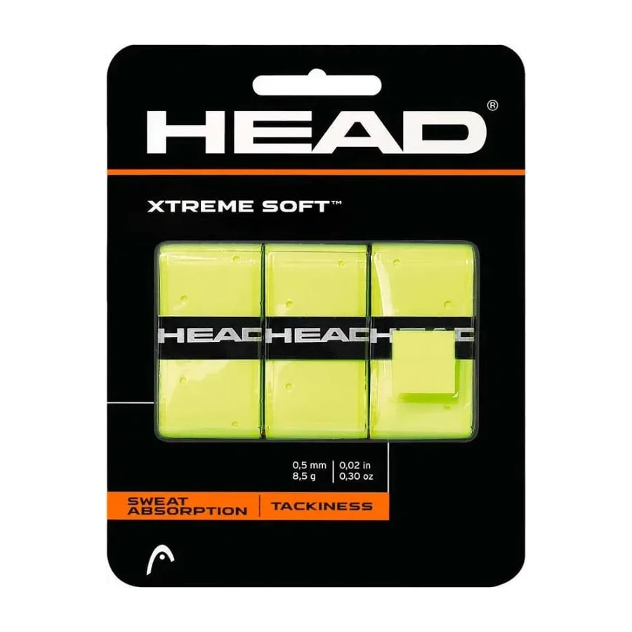 Overgrips — 3 stuks Head 3 Overgrips XtremeSoft geel