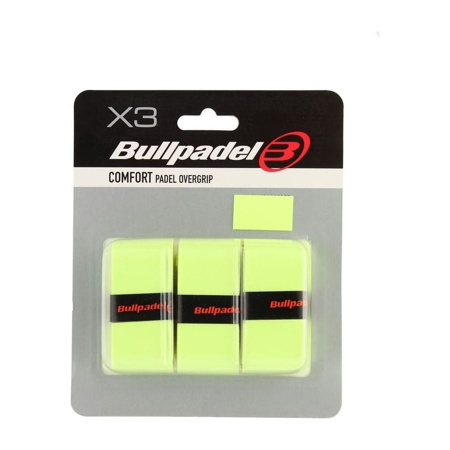 Overgrips — 3 stuks Bullpadel 3 Overgrips Comfort fluor geel