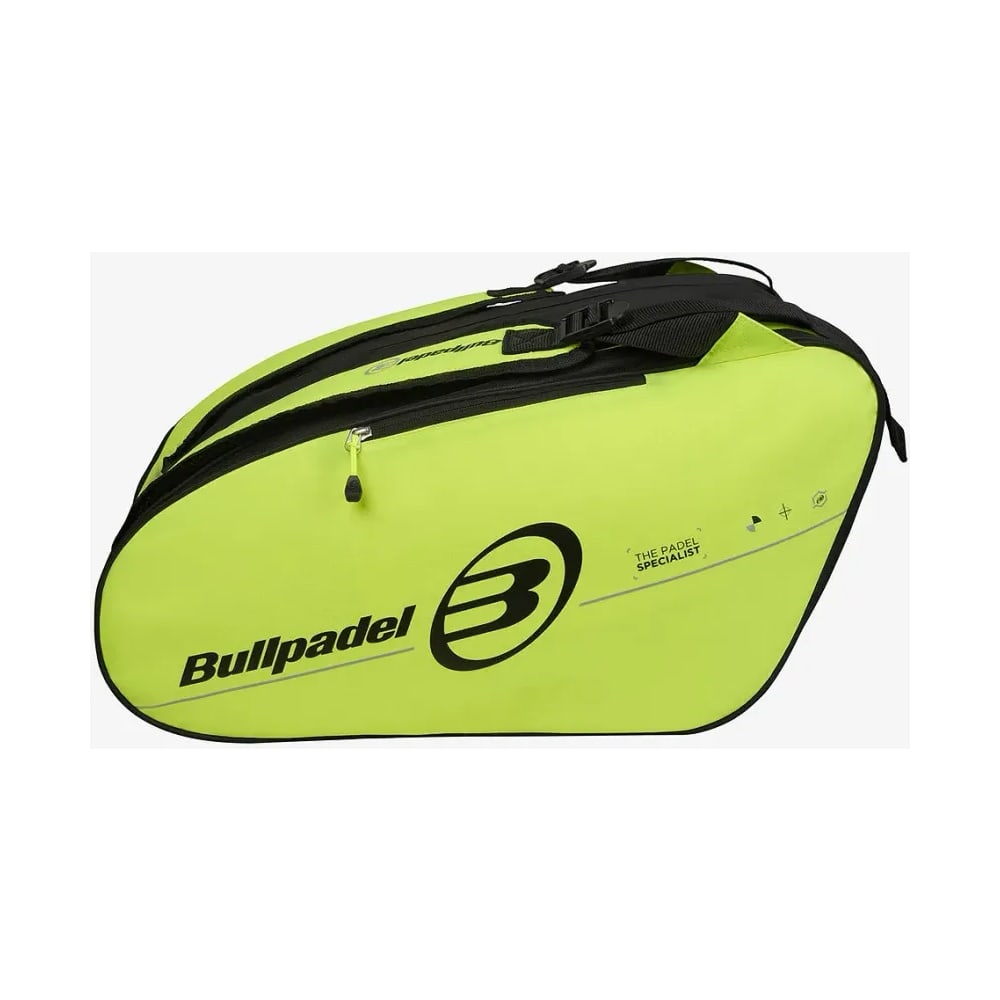 Bullpadel Tour racketbag fluorgeel