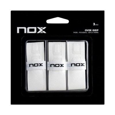 Nox overgrips wit glad — 3 stuks